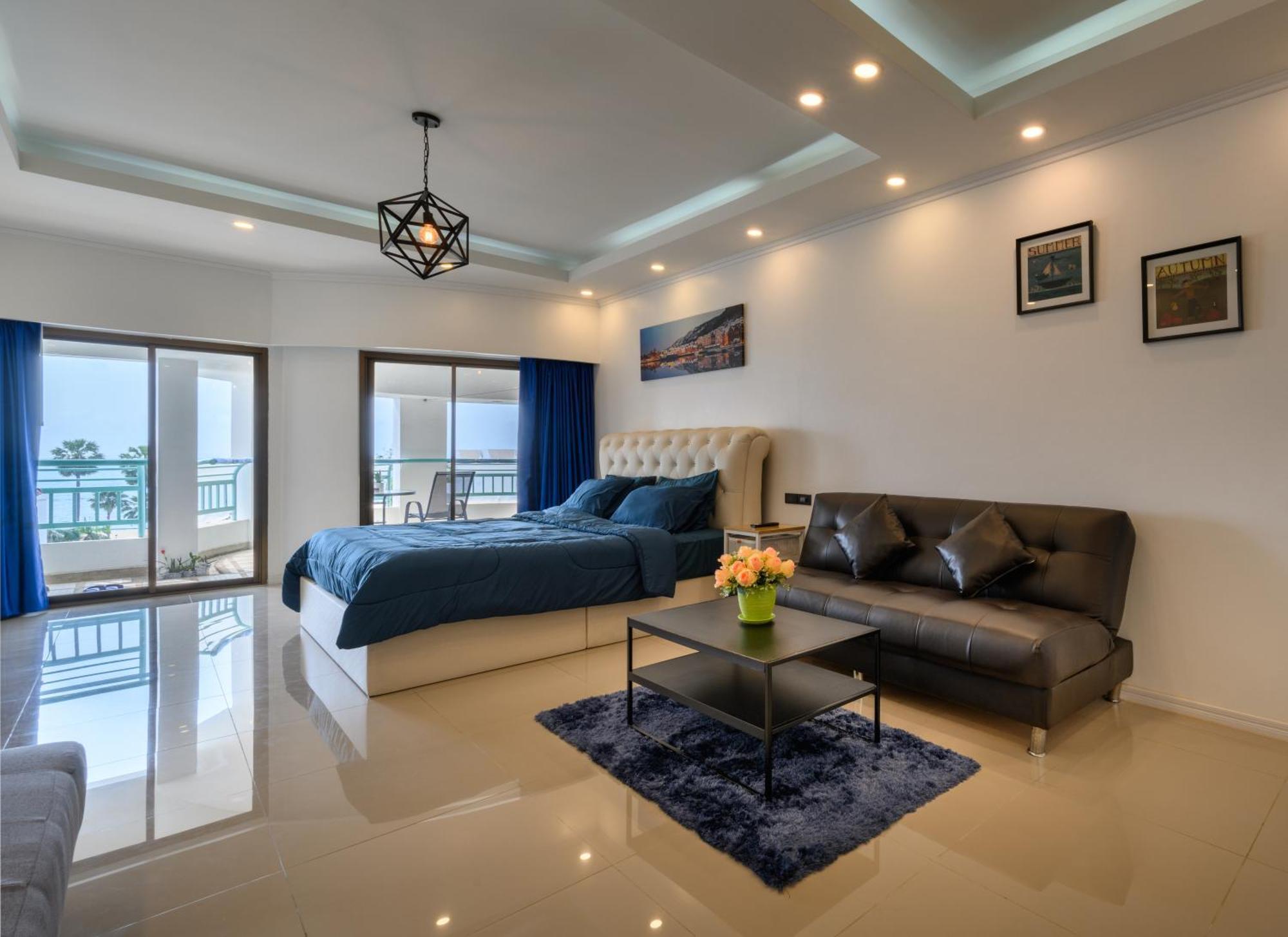 Jomtien Beachfront Stylish Studio , Stunning Seaview , Big Pool المظهر الخارجي الصورة